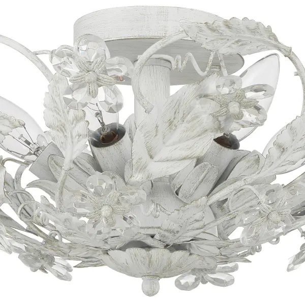 Paris Market 16" Semi Flush Mount in Antique White - Image 5