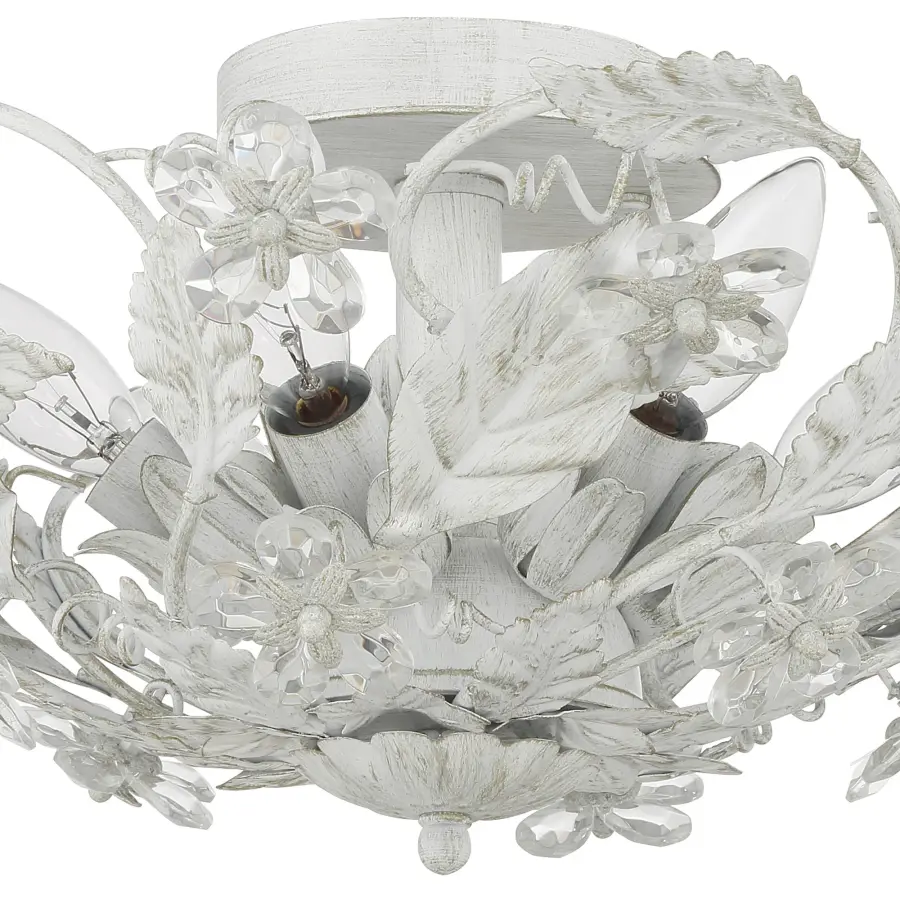 Paris Market 16" Semi Flush Mount in Antique White - Image 5