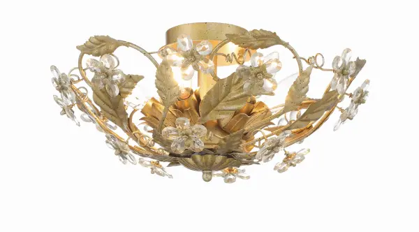 Paris Market 16" Semi Flush Mount in Antique White - Image 9