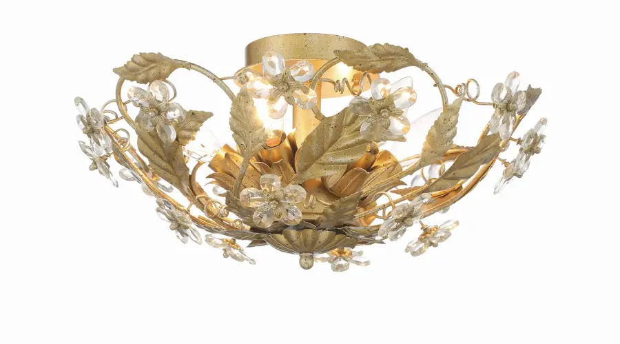Paris Market 16" Semi Flush Mount in Antique White - Image 9