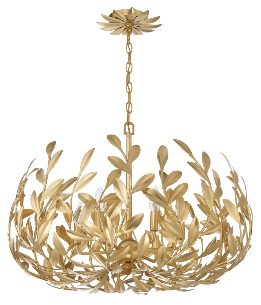 Broche 27" Chandelier in Champagne Green Tea - Image 2