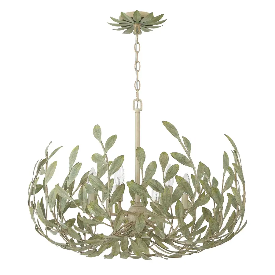 Broche 27" Chandelier in Champagne Green Tea - Image 27