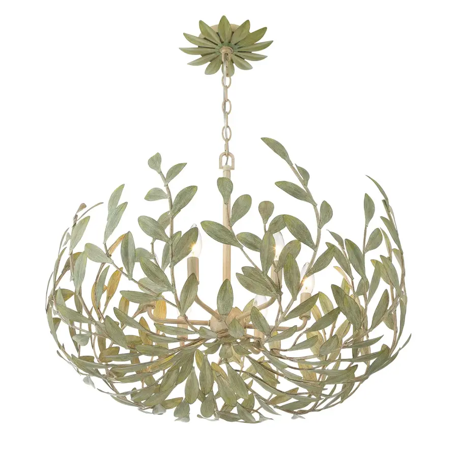 Broche 27" Chandelier in Champagne Green Tea - Image 29