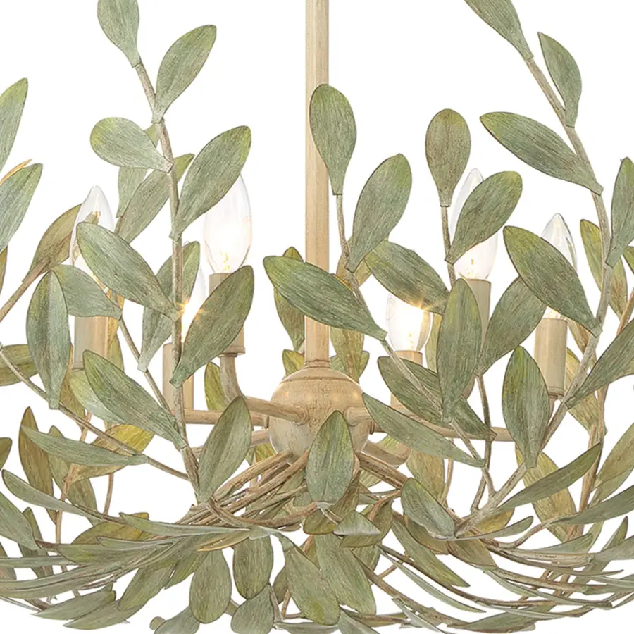 Broche 27" Chandelier in Champagne Green Tea - Image 30