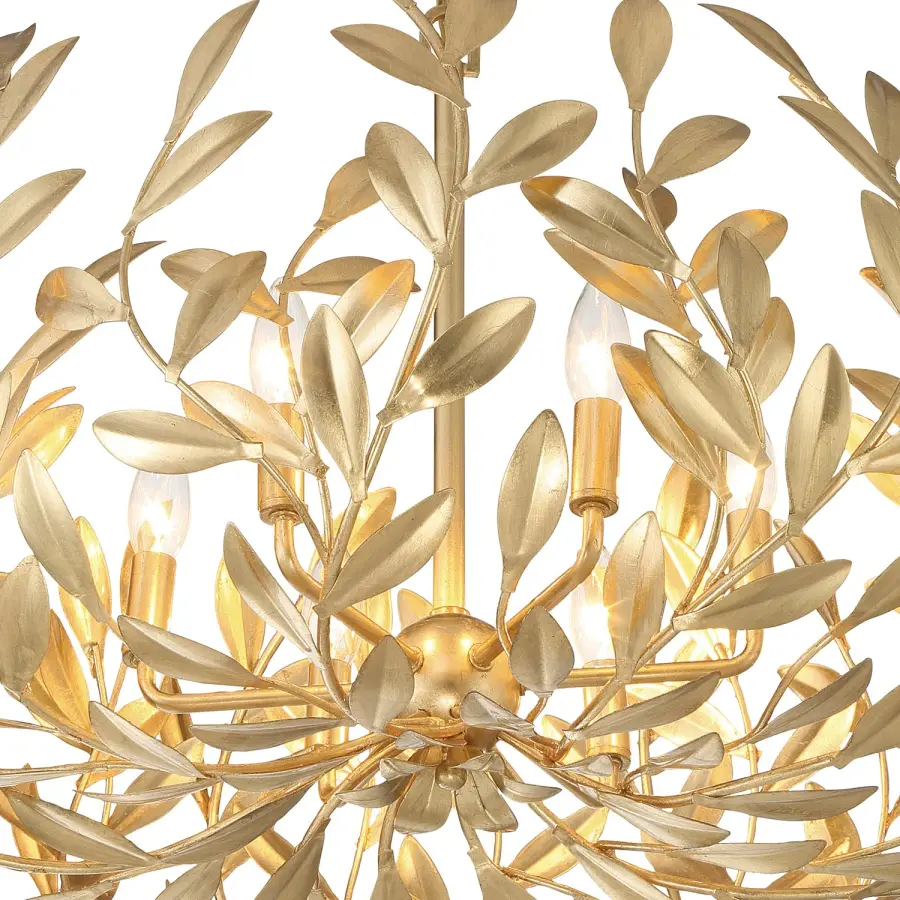 Broche 27" Chandelier in Champagne Green Tea - Image 4