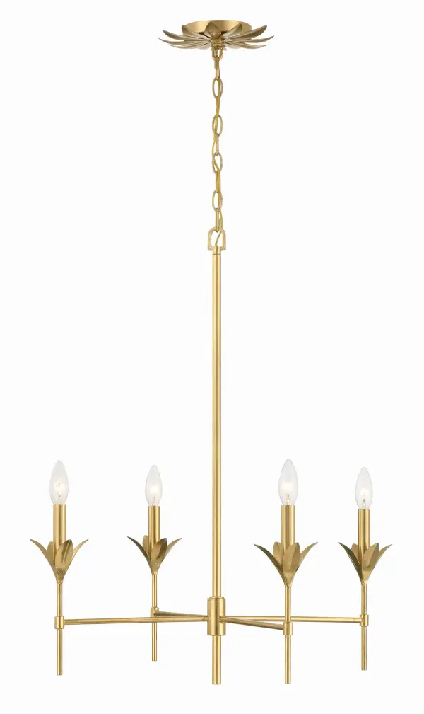 Broche 28" Chandelier in Antique Gold - Image 6
