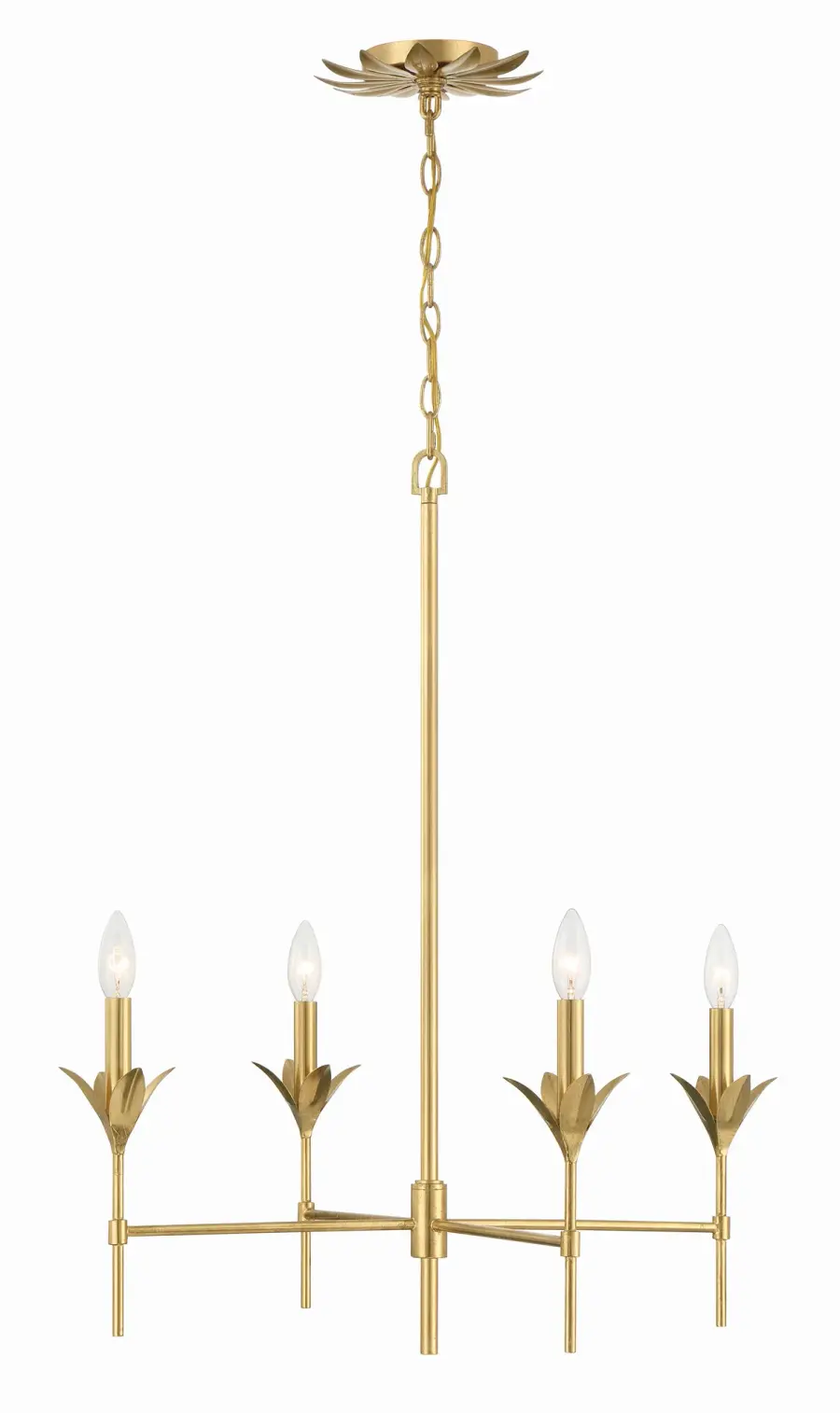 Broche 28" Chandelier in Antique Gold - Image 7