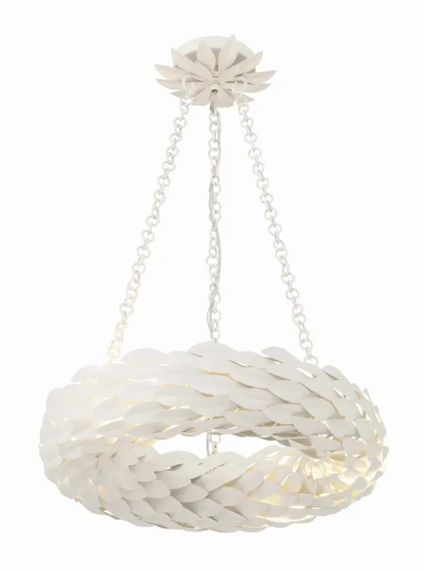 Broche 18" LED Chandelier in Antique Gold - Image 8
