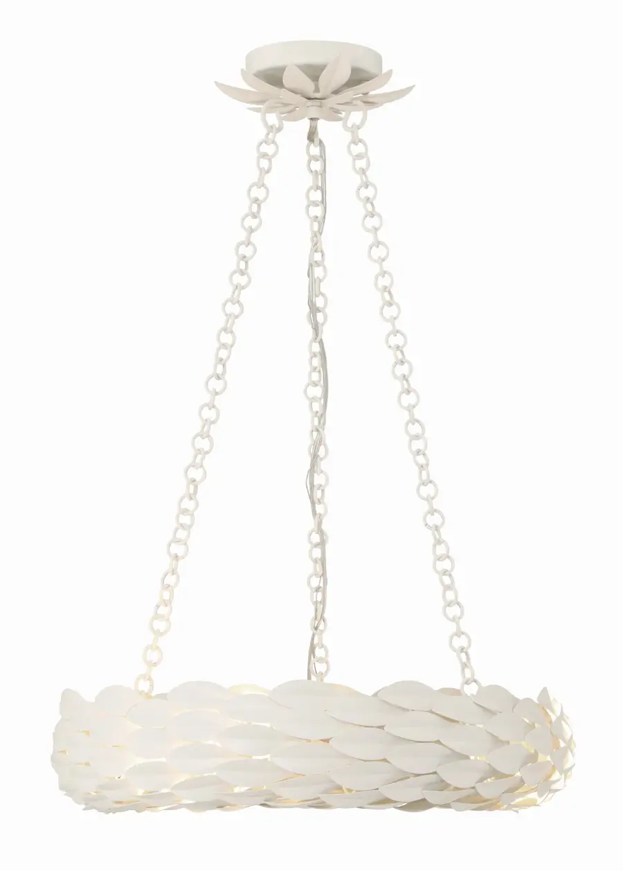 Broche 18" LED Chandelier in Antique Gold - Image 9