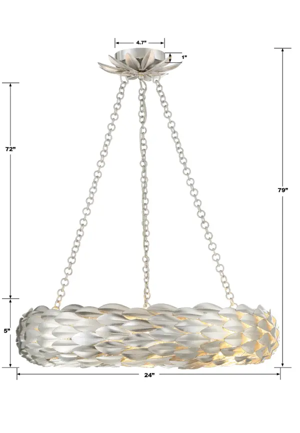 Broche 24" Chandelier in Antique Gold - Image 23