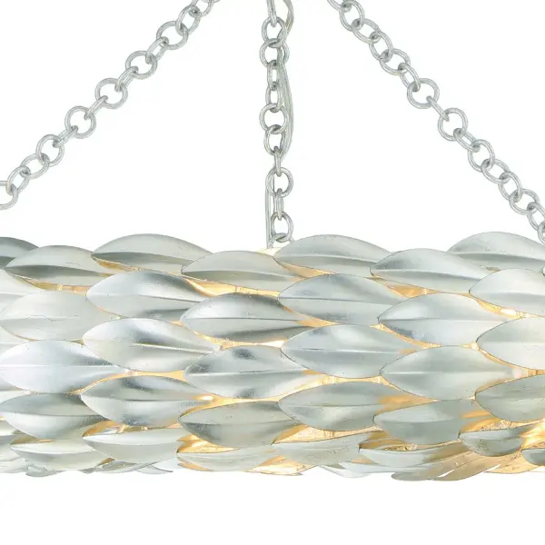 Broche 24" Semi Flush Mount in Antique Silver - Image 17