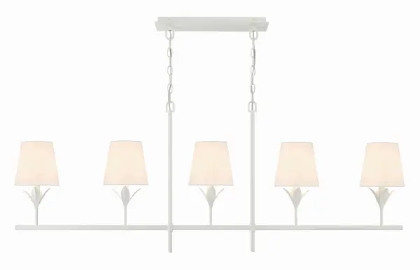 Broche 53.5" Linear Chandelier in Antique Gold - Image 11