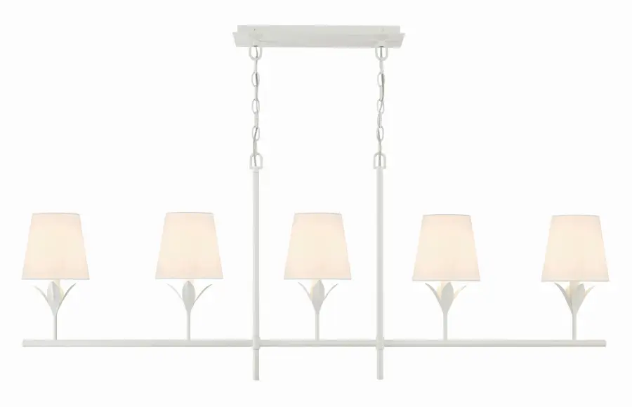 Broche 53.5" Linear Chandelier in Antique Gold - Image 11