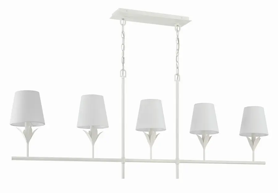 Broche 53.5" Linear Chandelier in Antique Gold - Image 12