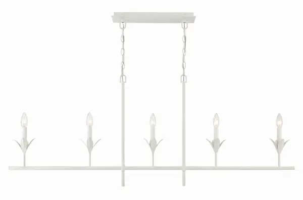 Broche 53.5" Linear Chandelier in Antique Gold - Image 15