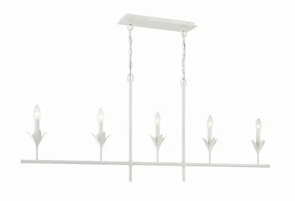 Broche 53.5" Linear Chandelier in Antique Gold - Image 16