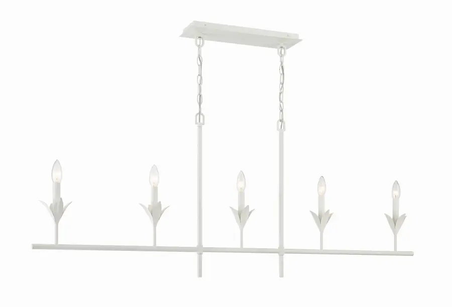 Broche 53.5" Linear Chandelier in Antique Gold - Image 16