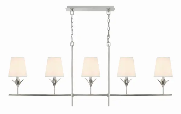 Broche 53.5" Linear Chandelier in Antique Gold - Image 20