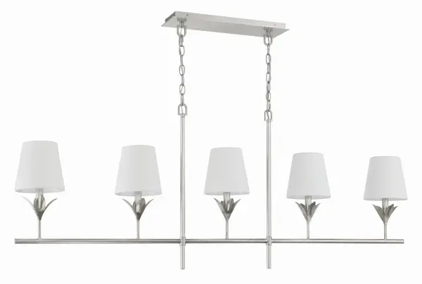 Broche 53.5" Linear Chandelier in Antique Gold - Image 21