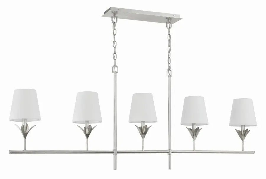Broche 53.5" Linear Chandelier in Antique Gold - Image 21