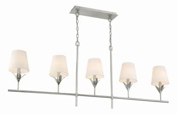 Broche 53.5" Linear Chandelier in Antique Gold - Image 23