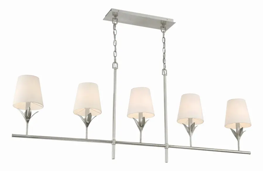 Broche 53.5" Linear Chandelier in Antique Gold - Image 23
