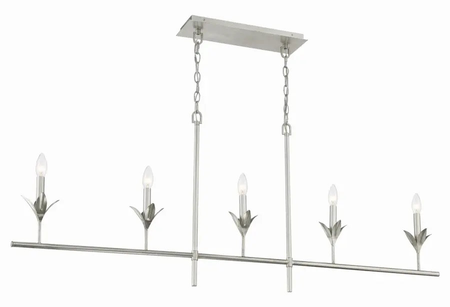 Broche 53.5" Linear Chandelier in Antique Gold - Image 25