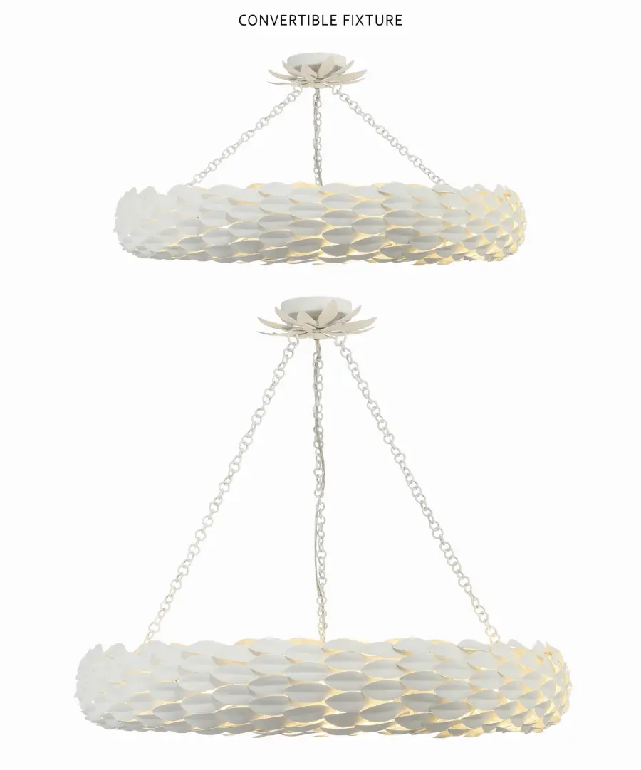 Broche 33.5" Chandelier in Antique Gold - Image 15