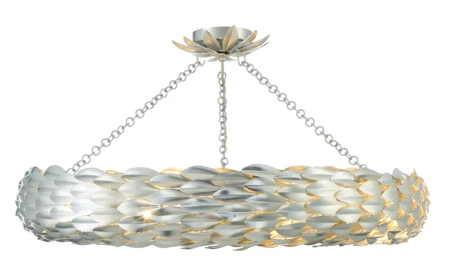 Broche 33.5" Semi Flush Mount in Antique Gold - Image 16