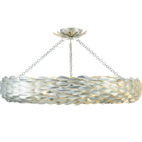 Broche 33.5" Semi Flush Mount in Antique Gold - Image 18