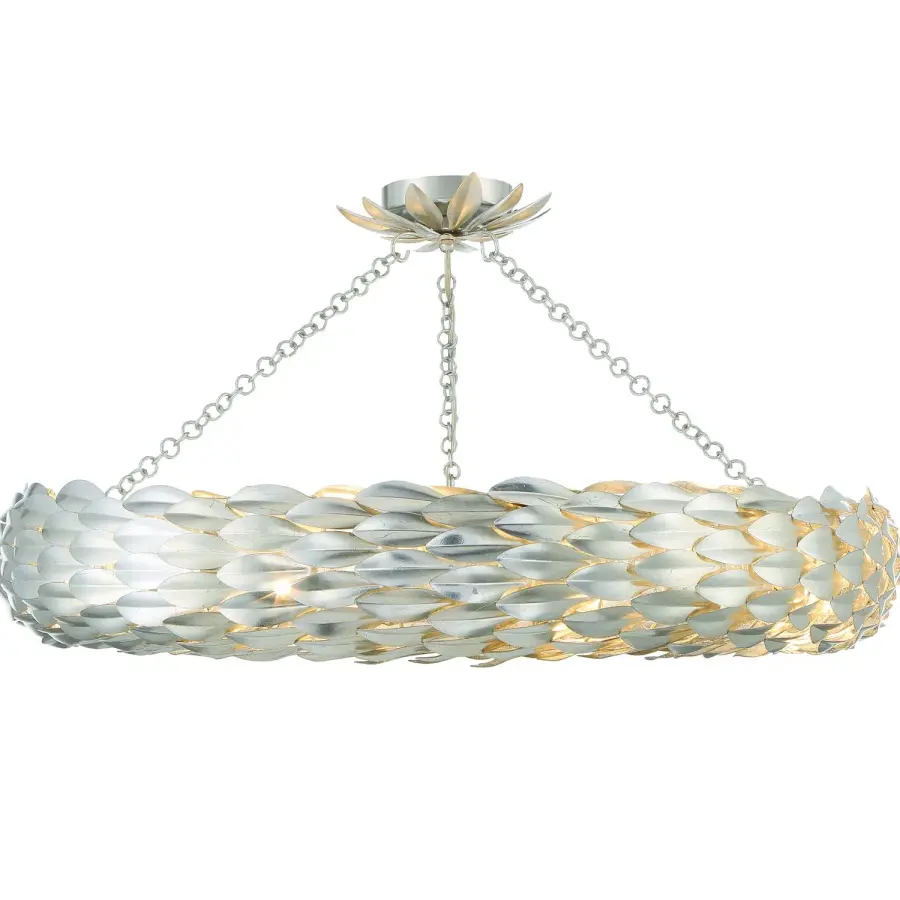 Broche 33.5" Semi Flush Mount in Antique Gold - Image 18