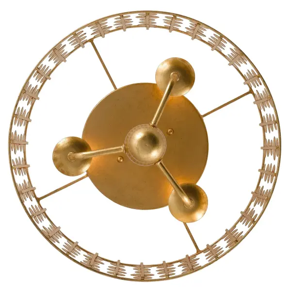 Layla 15" Flush Mount in Antique Gold - Image 2