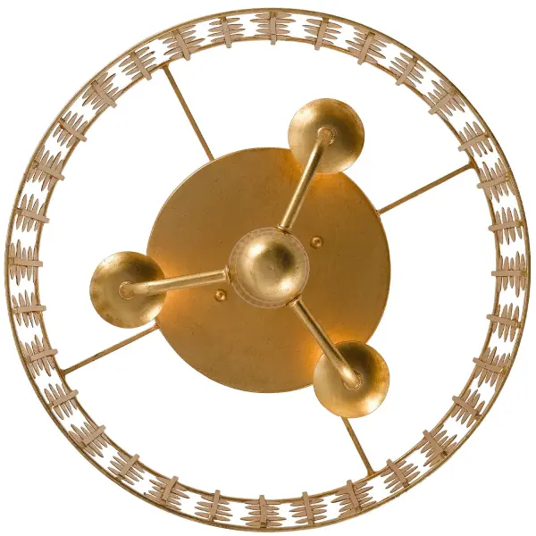 Layla 15" Flush Mount in Antique Gold - Image 4