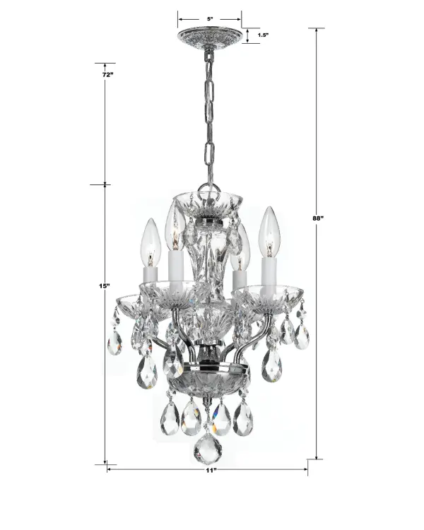 Welton 11" Crystal Chandelier - Image 7