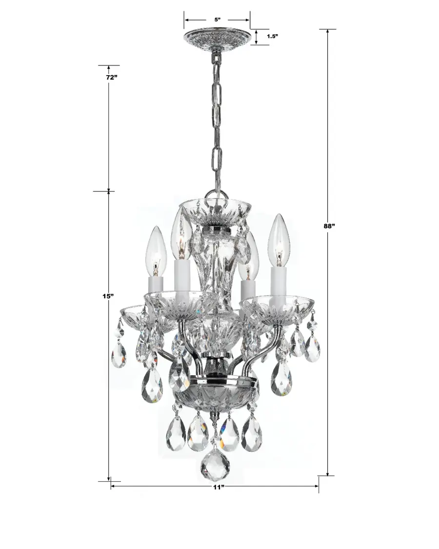 Welton 11" Crystal Chandelier - Image 7