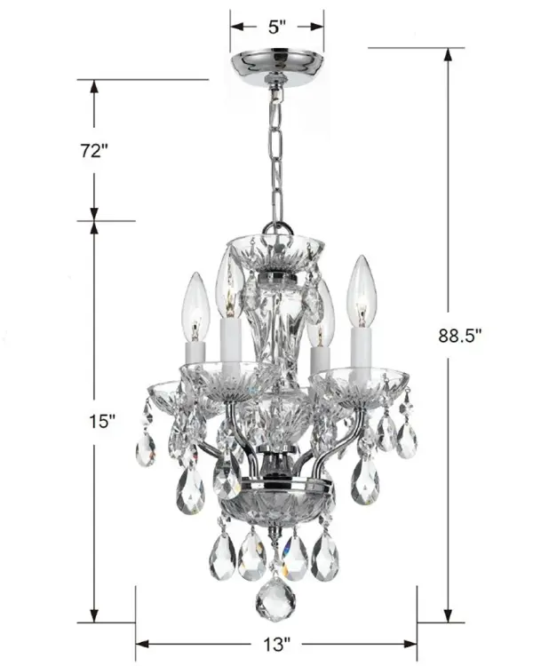 Welton 11" Crystal Chandelier - Image 14
