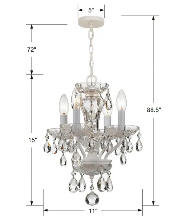 Welton 11" Crystal Chandelier - Image 37