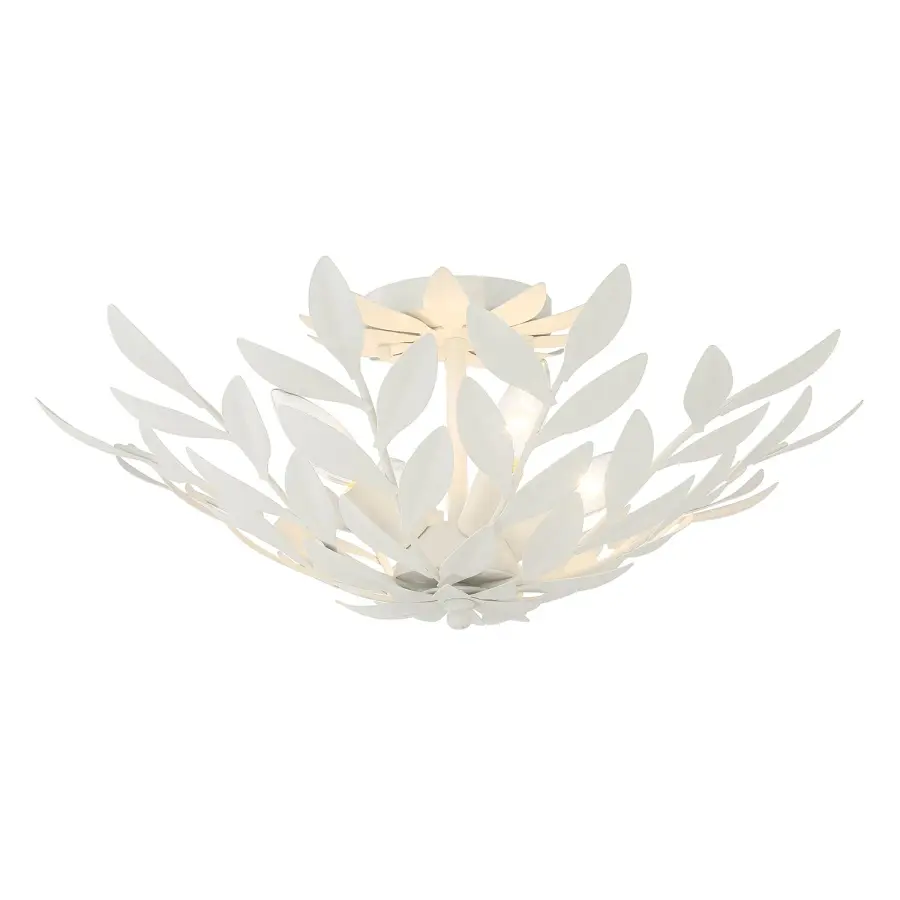 Broche 20.75" Semi Flush Mount in Champagne Green Tea - Image 11
