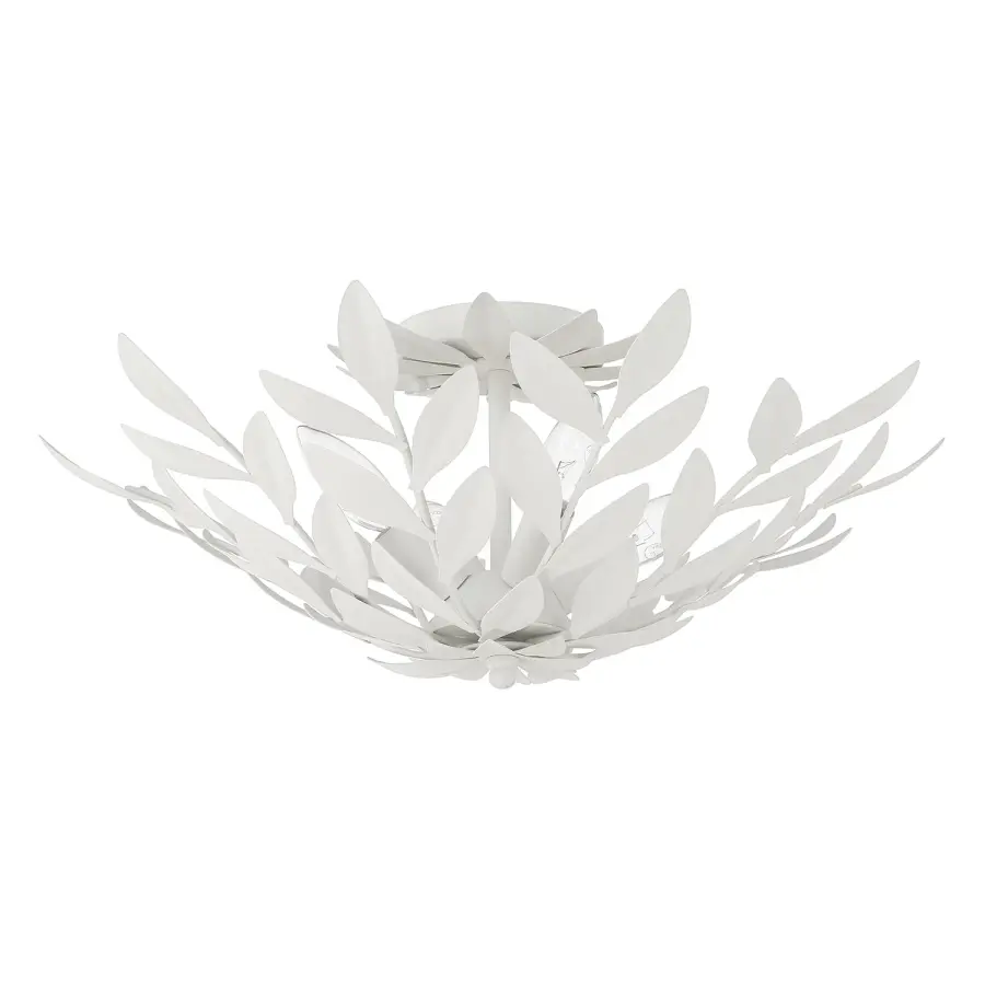Broche 20.75" Semi Flush Mount in Champagne Green Tea - Image 12