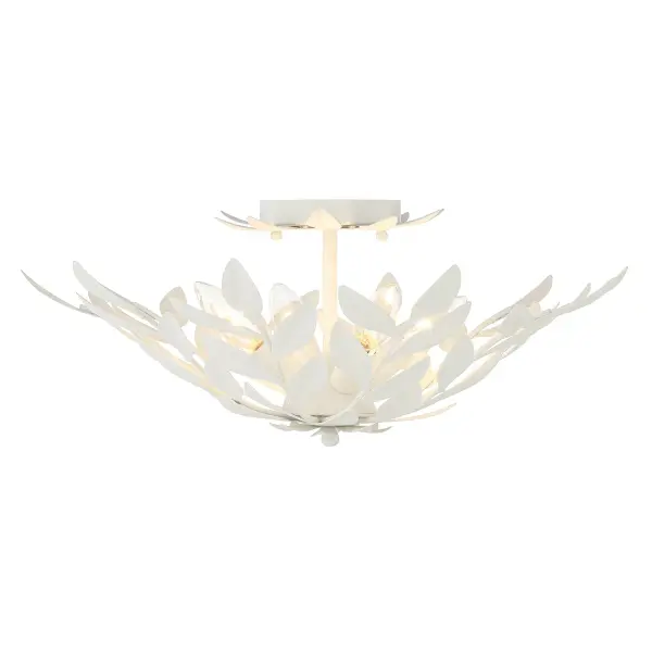 Broche 20.75" Semi Flush Mount in Champagne Green Tea - Image 13