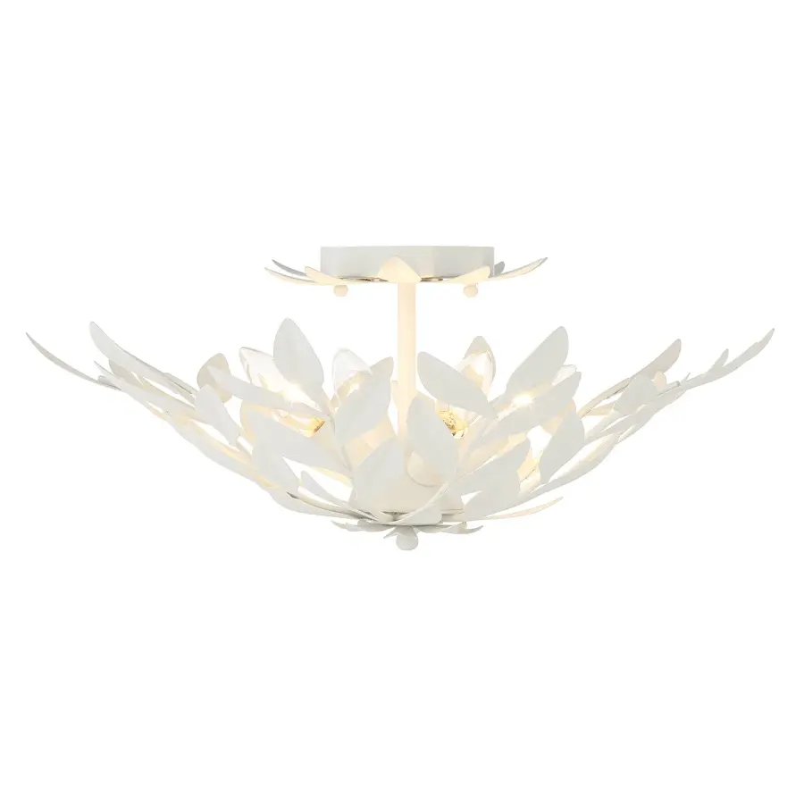Broche 20.75" Semi Flush Mount in Champagne Green Tea - Image 13