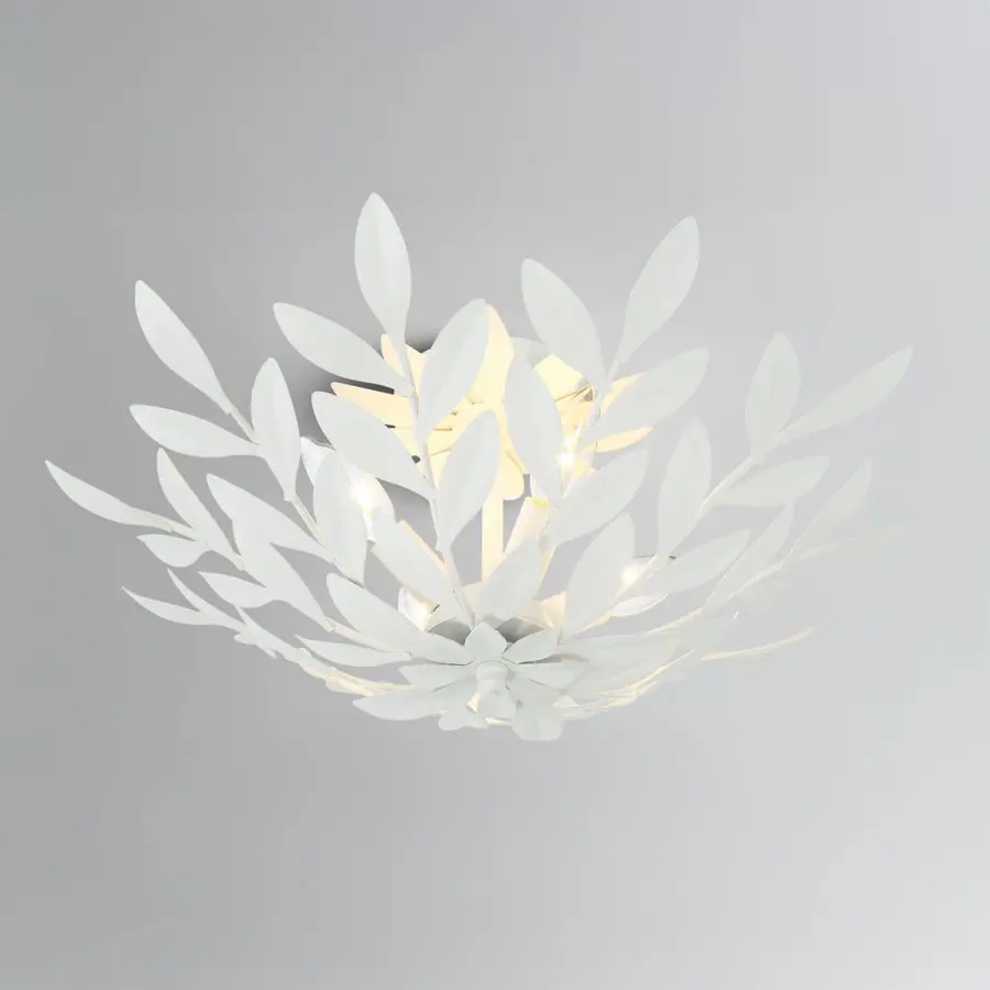 Broche 20.75" Semi Flush Mount in Champagne Green Tea - Image 16