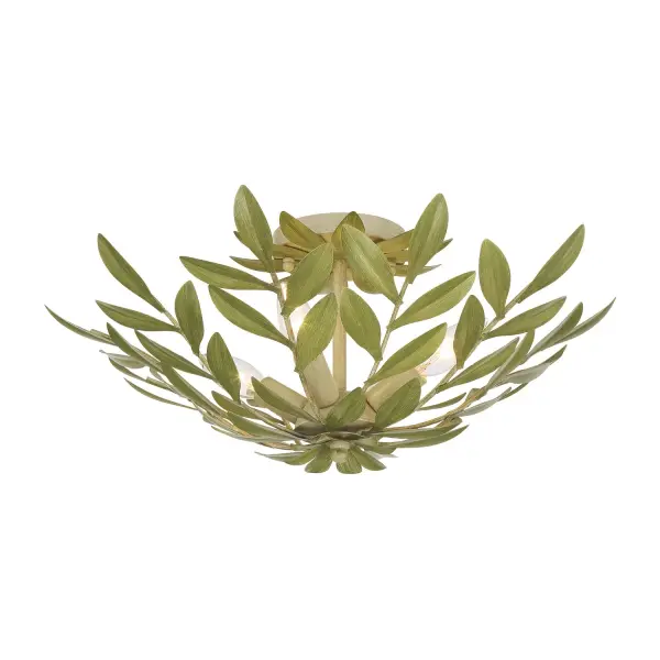 Broche 20.75" Semi Flush Mount in Champagne Green Tea - Image 27