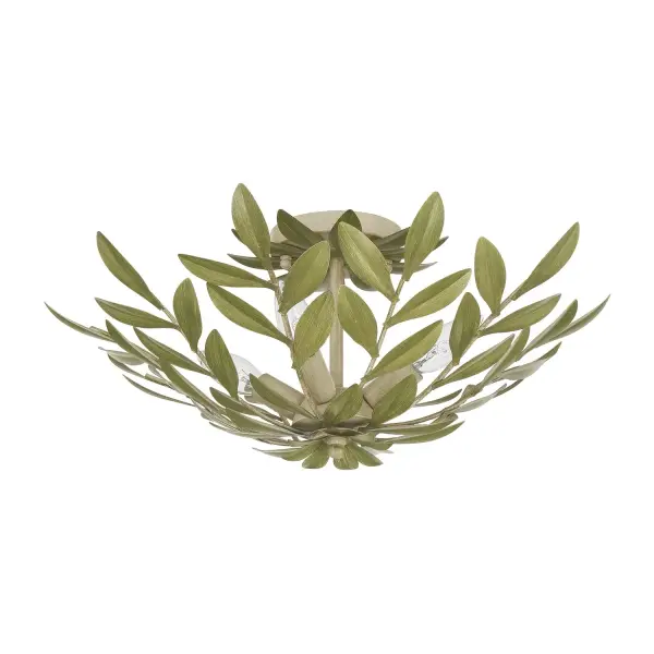 Broche 20.75" Semi Flush Mount in Champagne Green Tea - Image 28