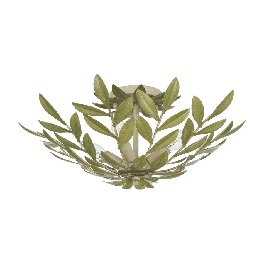 Broche 20.75" Semi Flush Mount in Champagne Green Tea - Image 28