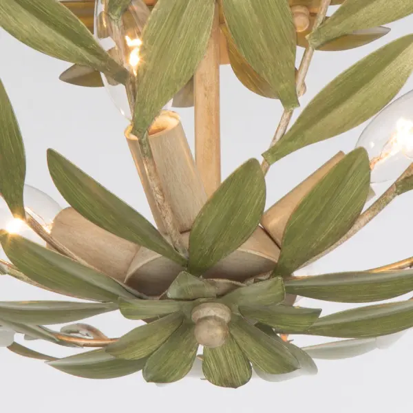 Broche 20.75" Semi Flush Mount in Champagne Green Tea - Image 31