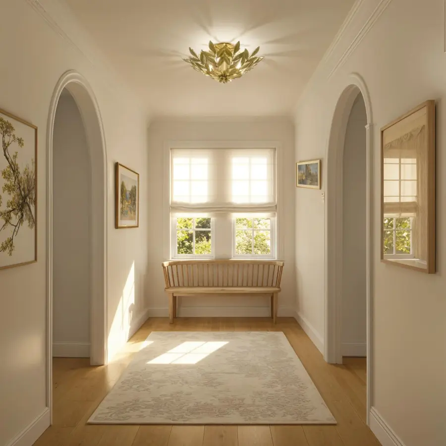 Broche 20.75" Semi Flush Mount in Champagne Green Tea - Image 32