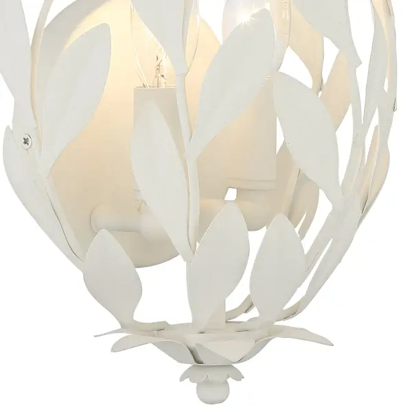 Broche 8.25" Wrought Iron Leaf Sconce - Image 13