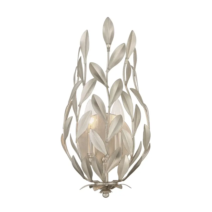 Broche 8.25" Wrought Iron Leaf Sconce - Image 17