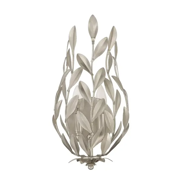 Broche 8.25" Wrought Iron Leaf Sconce - Image 18